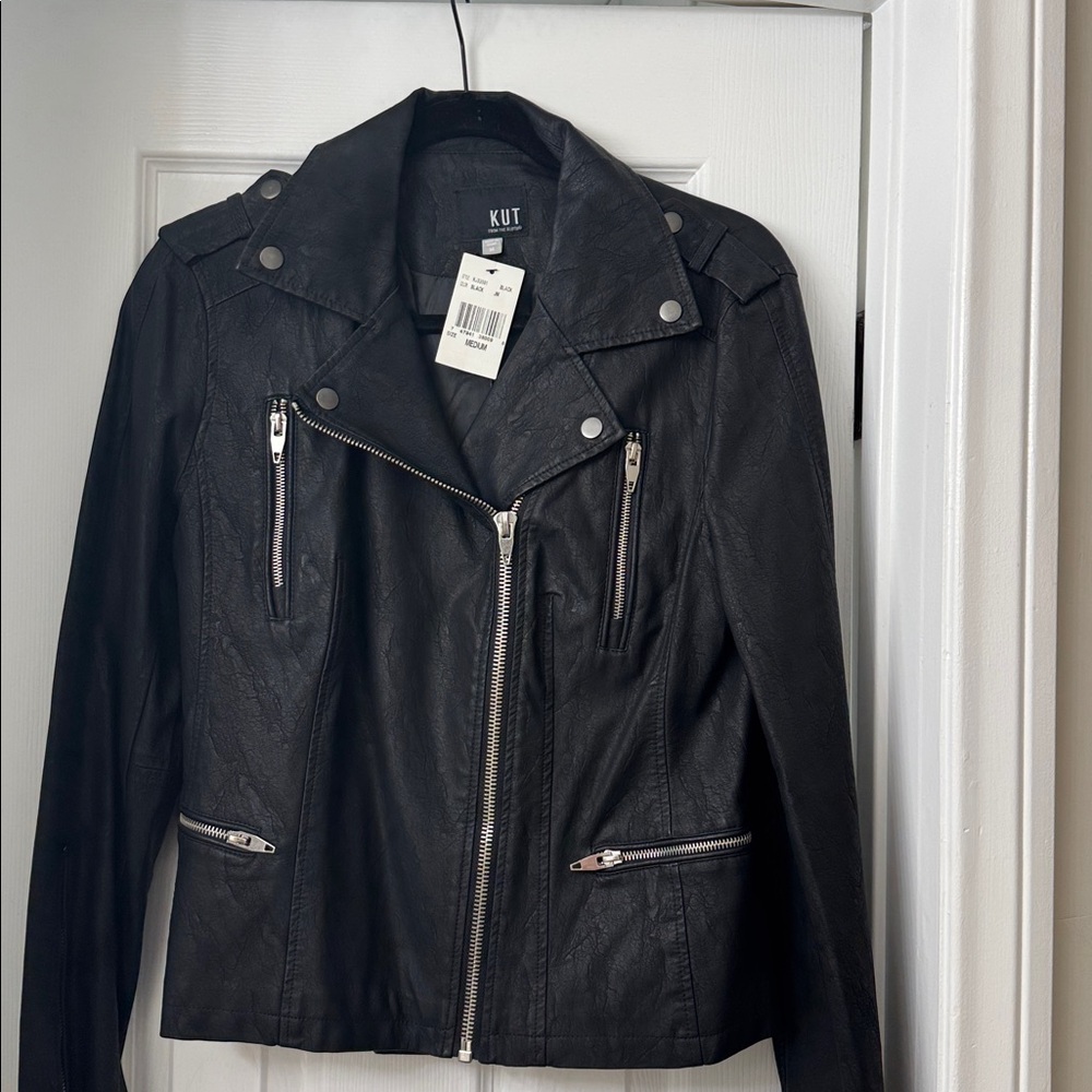 Kut from the Kloth Black Leather Jacket